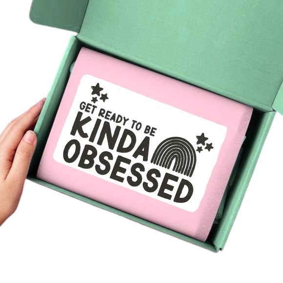 Thank you sticker for small business | get ready to be kinda obsessed label 2" - Picture 2 of 5